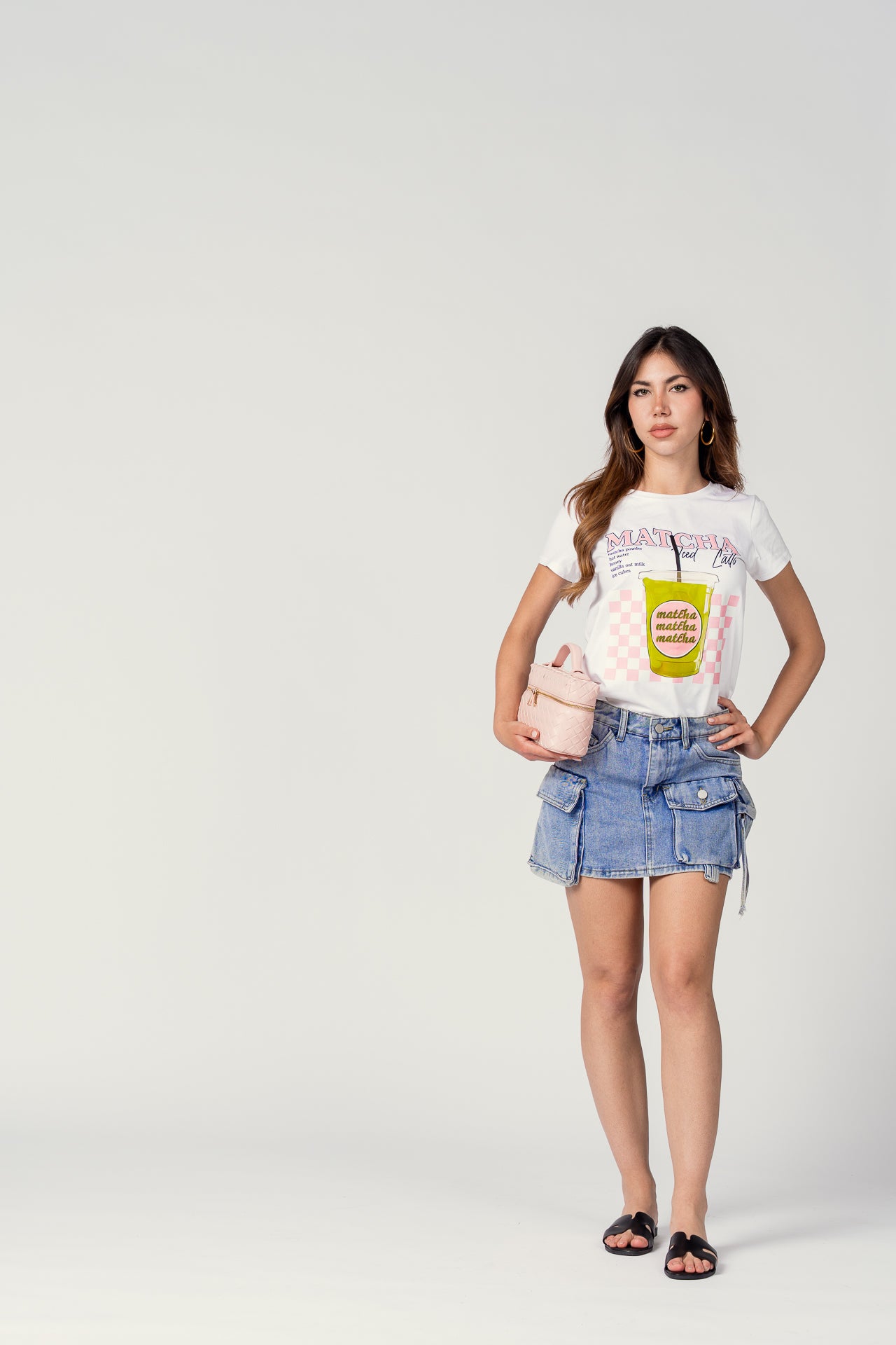 MINI DENIM SKORT