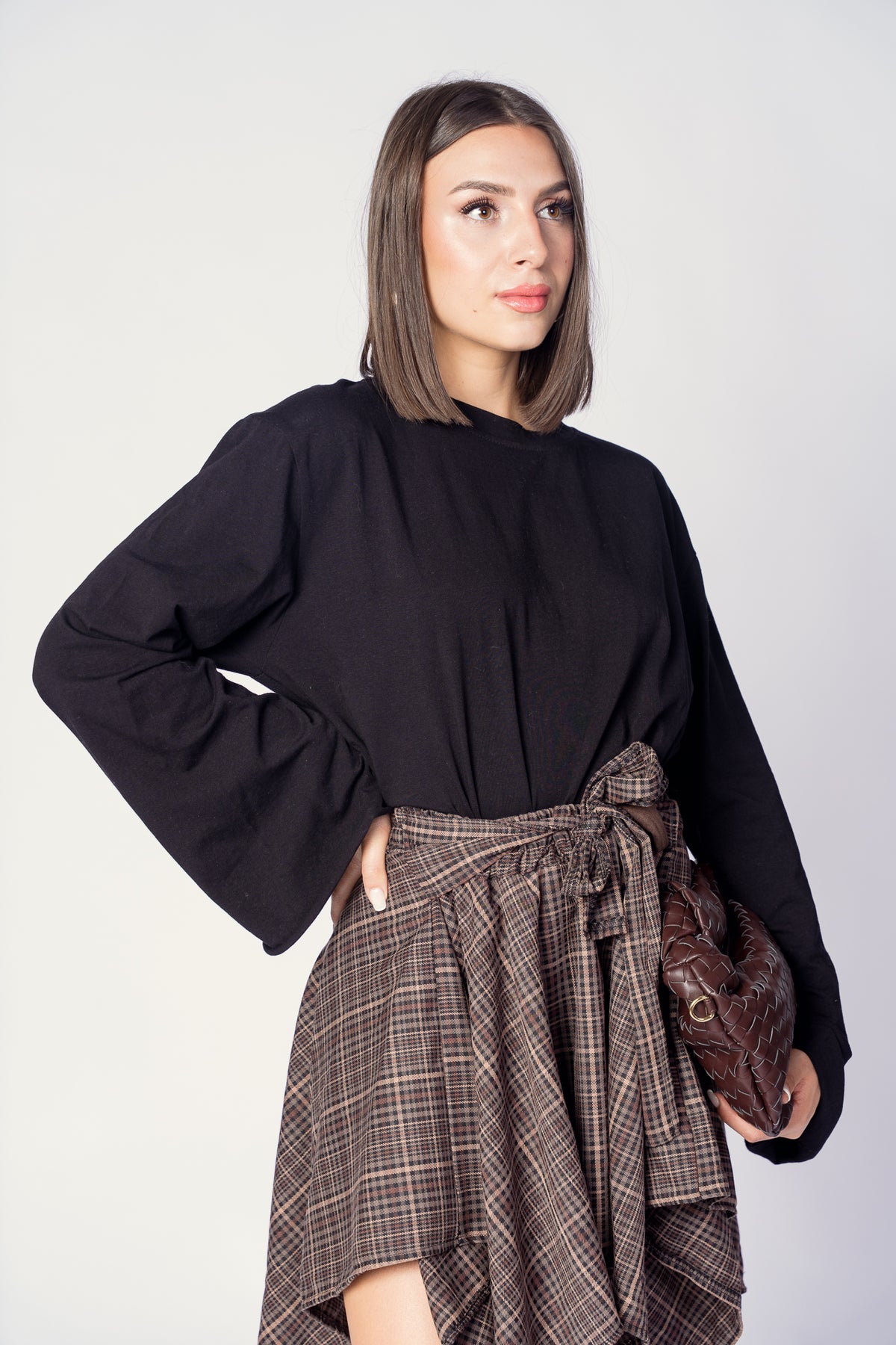 GONNA A CAMICIA LUCY MARRONE