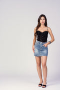 MINI DENIM SKORT CHIARA