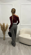 Pantalone “Alexa” Gessato Grigio