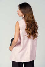 GILET ASIMMETRICO GESSATO