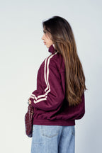 FELPA BOMBER BURGUNDY