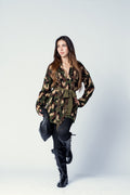 CARDIGAN AZTECO MILITARE