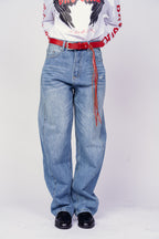 JEANS RED COW