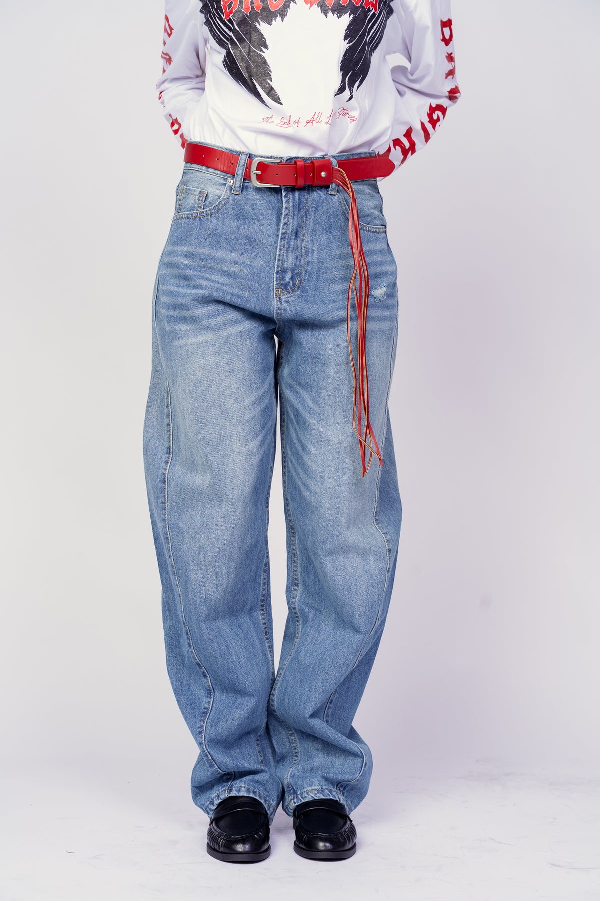 JEANS RED COW