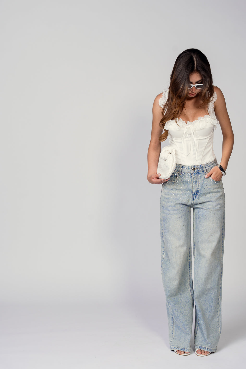 JEANS LOVELY STRASS