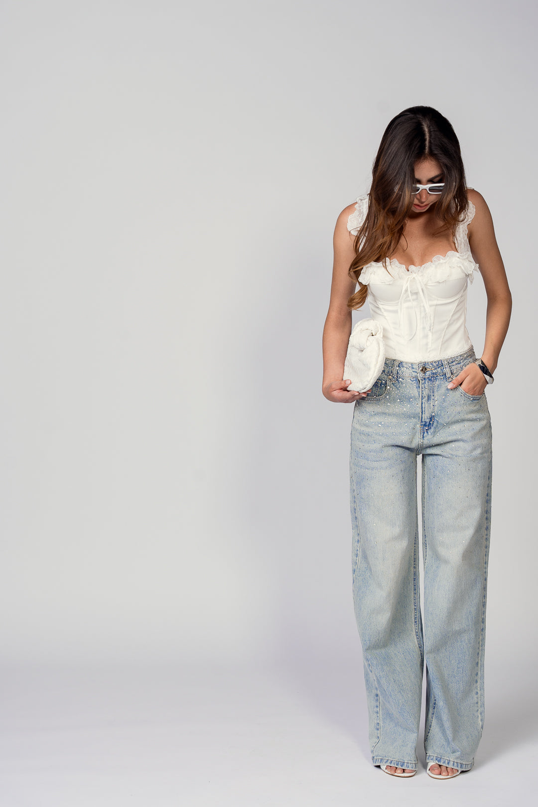 JEANS LOVELY STRASS