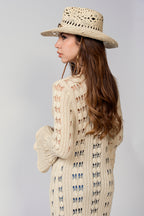 CARDIGAN TRAFORATO PALM BEACH