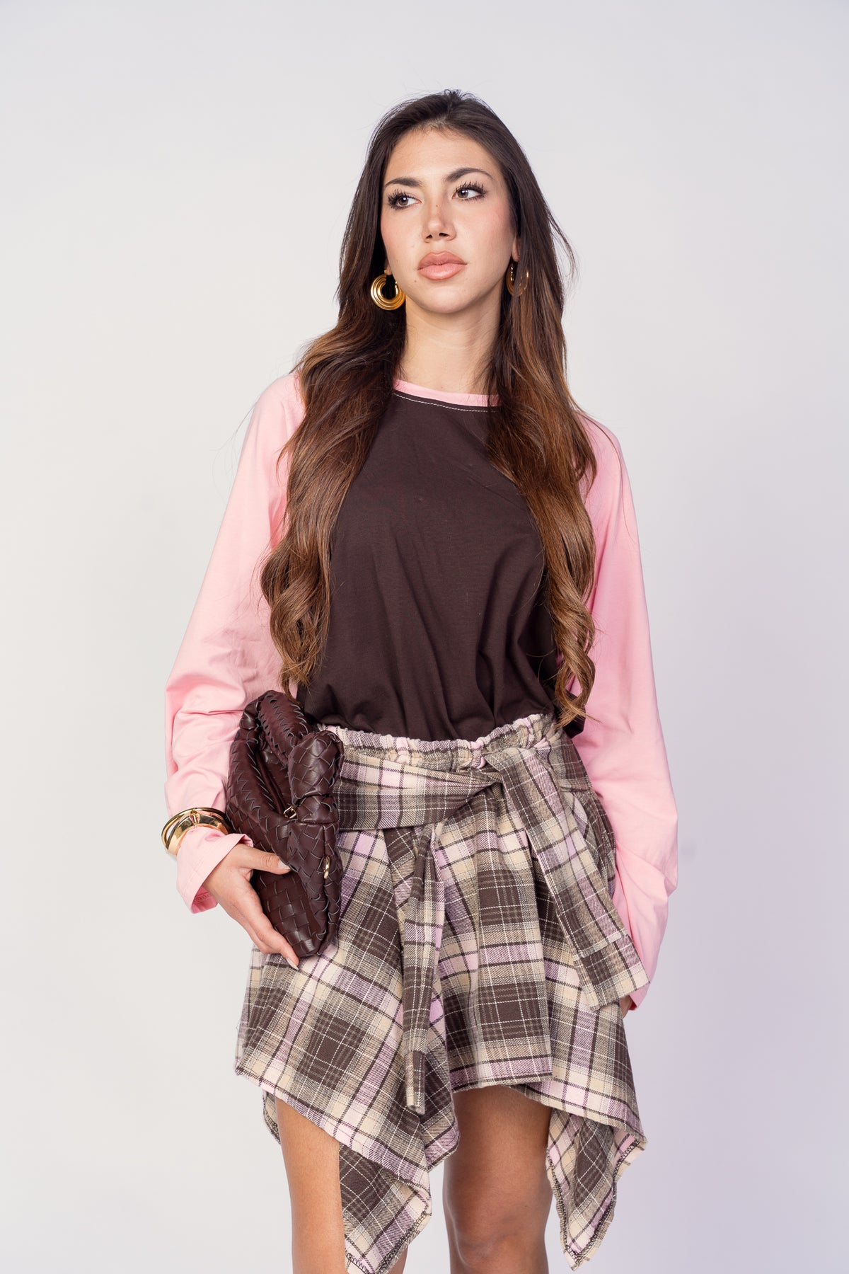 GONNA A CAMICIA LUCY ROSA
