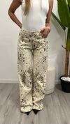 Jeans “Animalier ” Panna