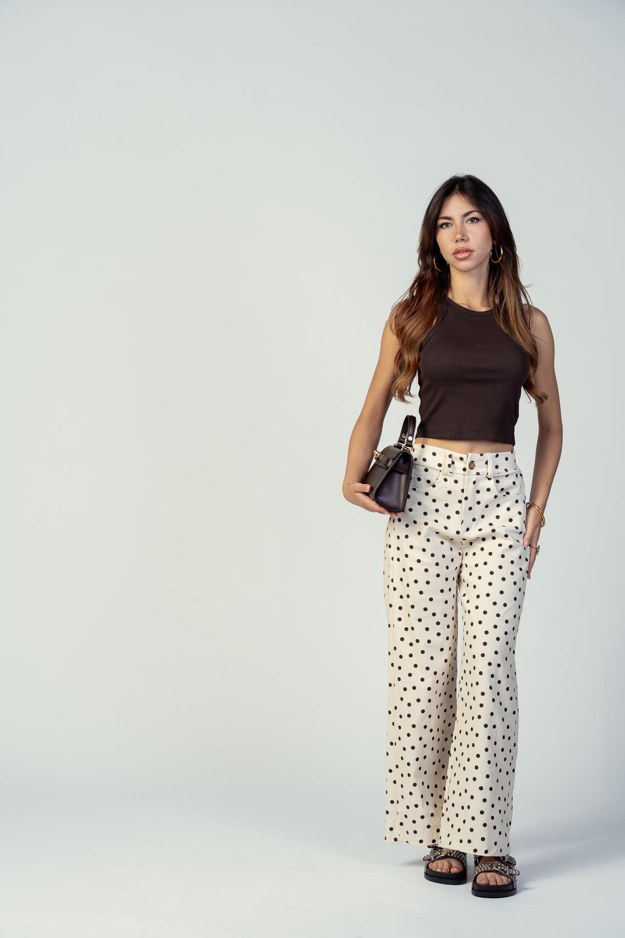 JEANS POIS COLOR