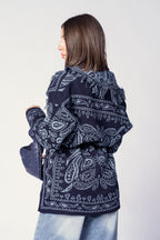 CARDIGAN ATZECO BLU
