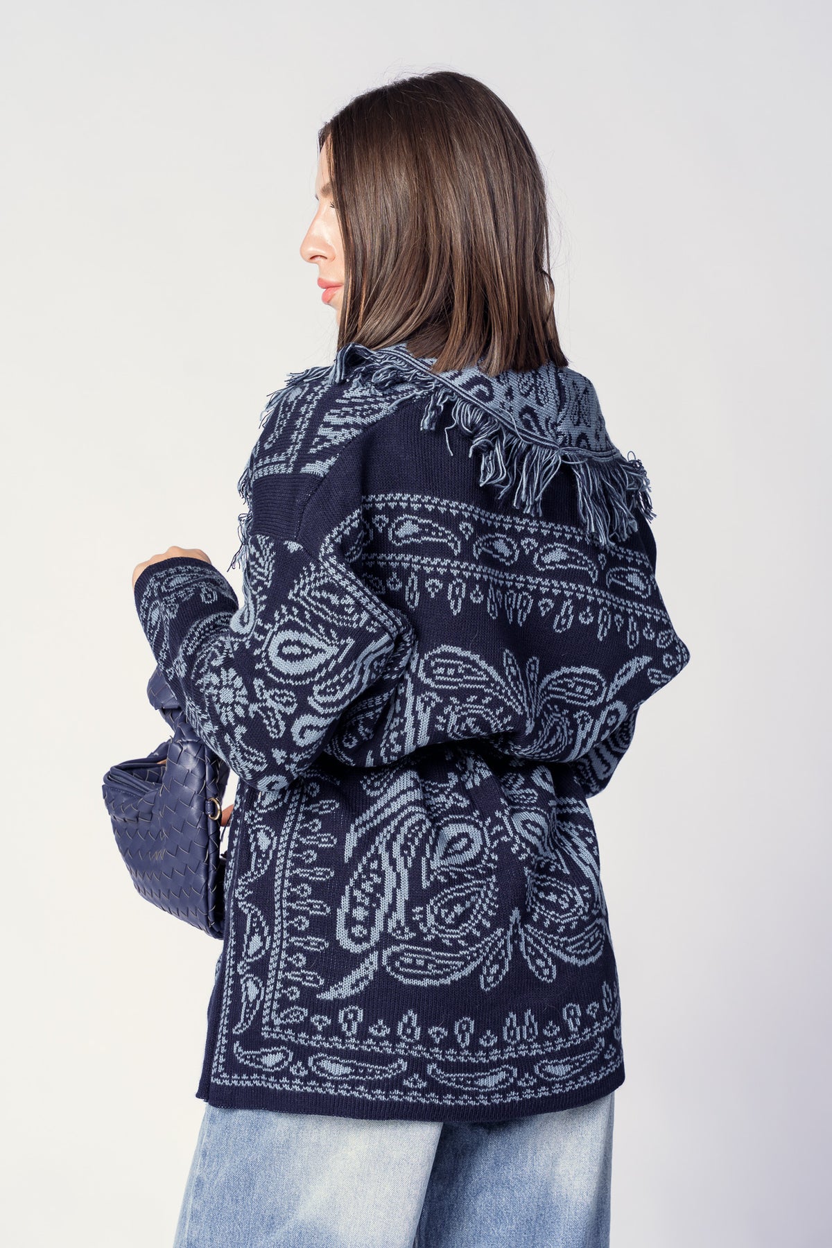 CARDIGAN ATZECO BLU