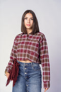 CAMICIA QUADRI BORDEAUX