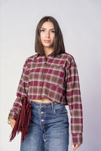 CAMICIA QUADRI BORDEAUX