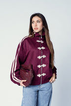 FELPA BOMBER BURGUNDY