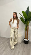 Jeans “Animalier ” Panna