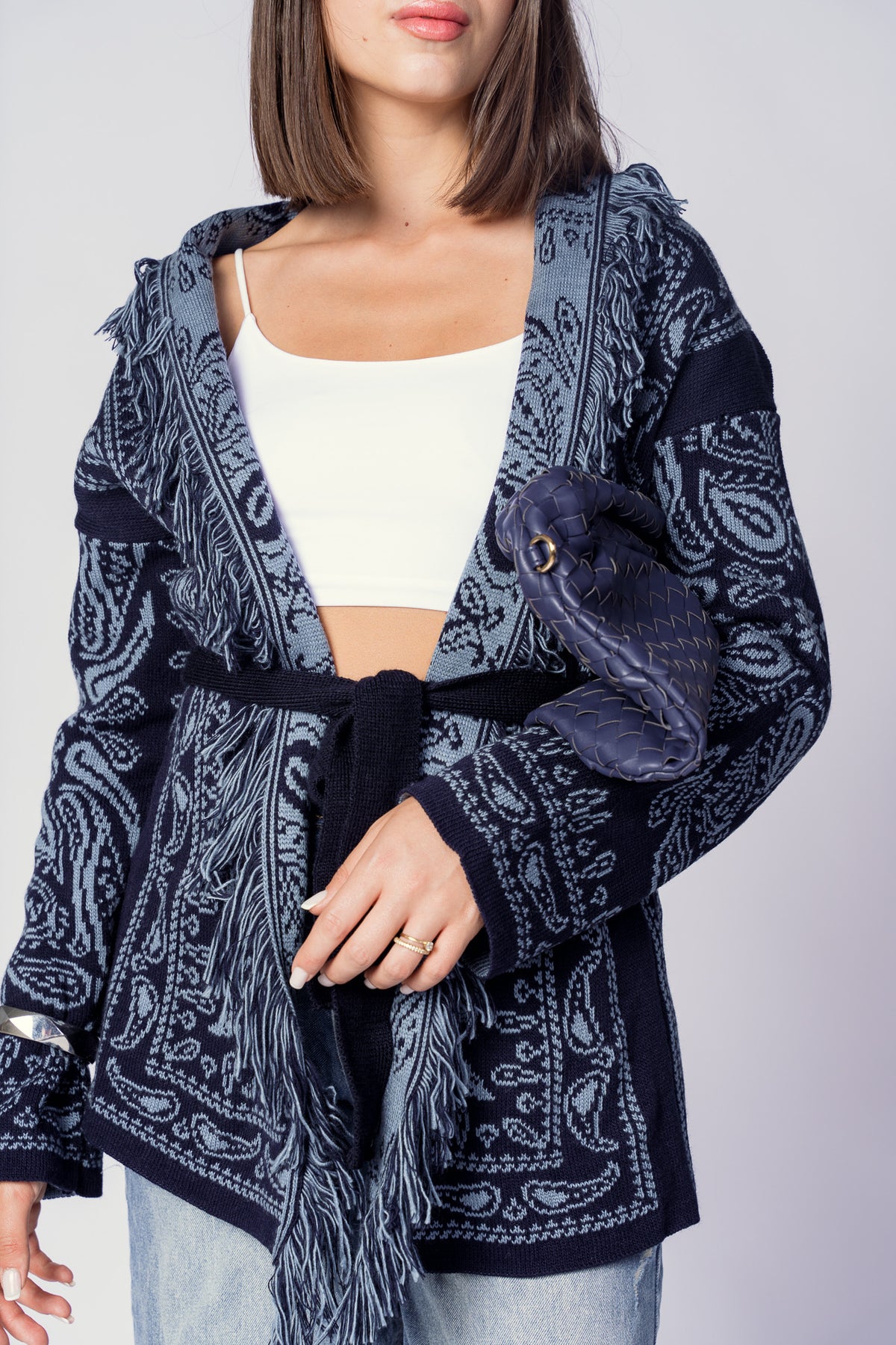 CARDIGAN ATZECO BLU