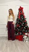 Pantalone “Greta” Bordeaux