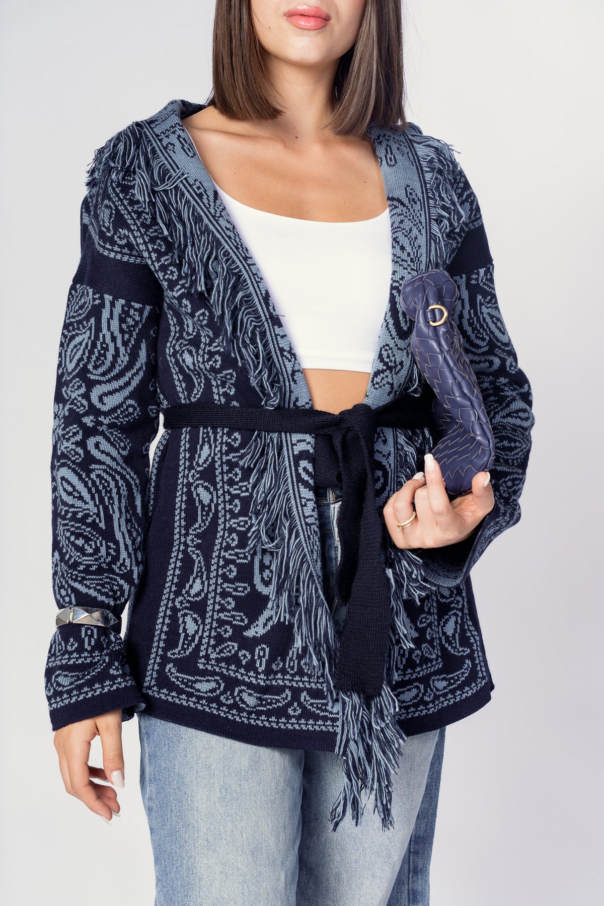 CARDIGAN ATZECO BLU