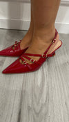 Slingback Rossa Lucida