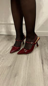 “Slingback Bordeaux Lucido