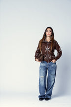 CARDIGAN BANDANA BROWN