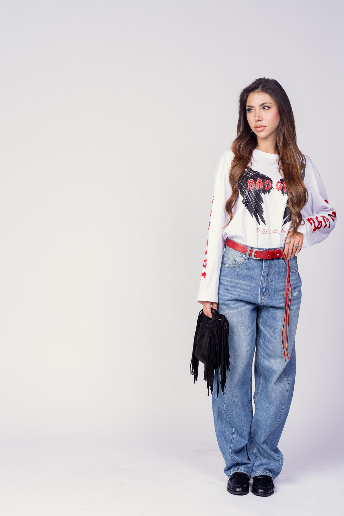JEANS RED COW
