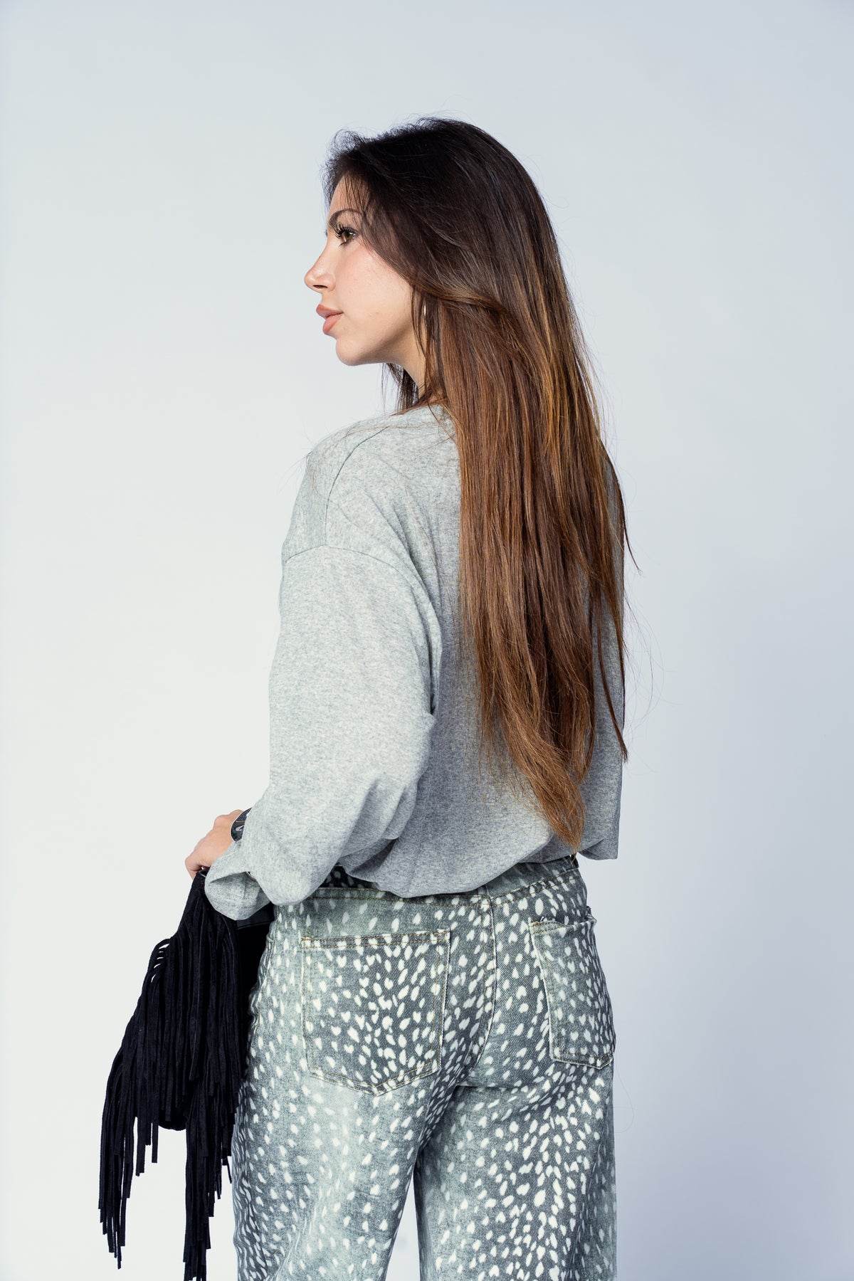 T SHIRT BASIC GRIGIO