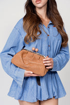 CLUTCH CRYSTAL CAMMELLO