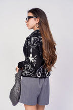 CARDIGAN BANDANA BLACK