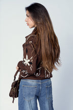 CARDIGAN BANDANA BROWN