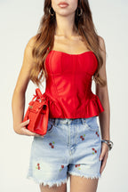 SHORTS RED CHERRY