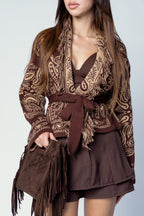 MINI CARDIGAN AZTECO