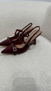 “Slingback Bordeaux Lucido