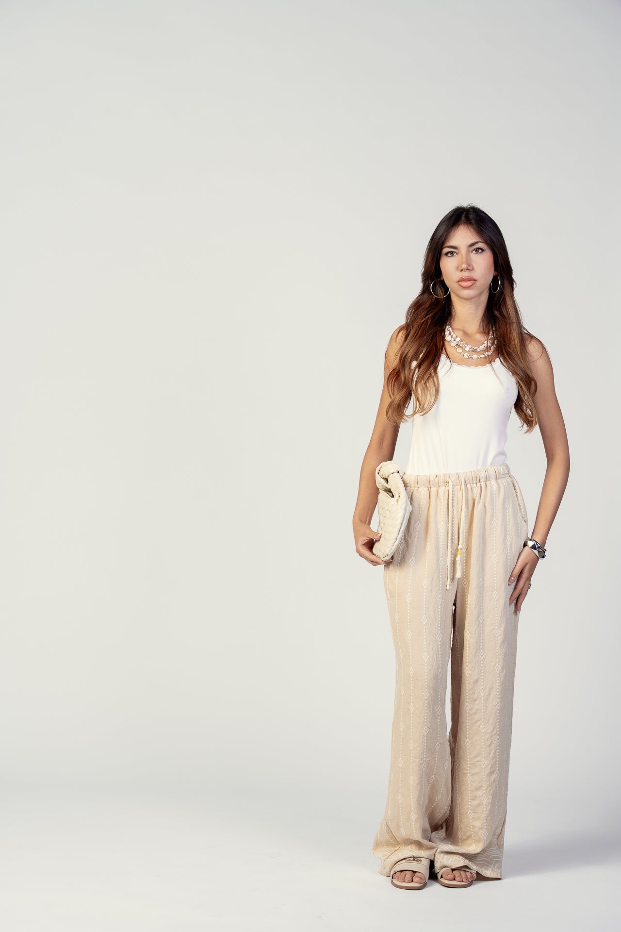 PANTALONE FANTASIA LINO