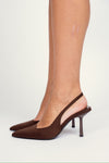 Slingback Marrone