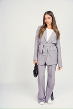 Tailleur Athena Gessato Grigio
